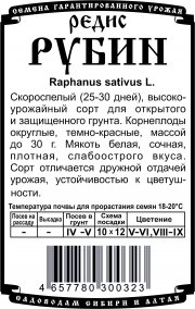 редис Рубин (2 гр Б/П)
