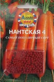 морковь Нантская 4 (гель драж 300 шт) АГРИКО