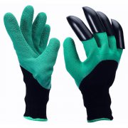Перчатки с КОГТЯМИ Garden Genie Gloves зеленые