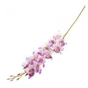 Цветы искусственные Орхидея Загадка 90 см, бело-сиреневый 1662254