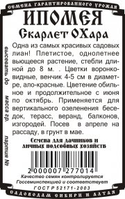 цветы Ипомея пурпур Скарлет О Хара (0,5 гр Б/П)