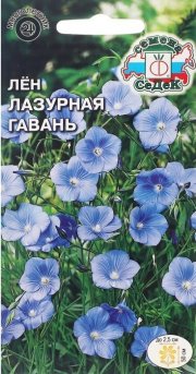 цветы Лен Лазурная гавань (многолетний, голубой) СЕДЕК