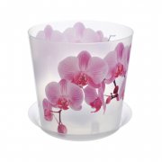 Горшок д/орхидеи 1,8 л с подст прозрачный