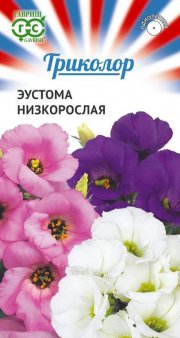 цветы Эустома Триколор, смесь низкорослая ГАВРИШ