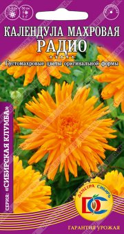 цветы Календула махровая Радио /0,3 гр ДемСиб/