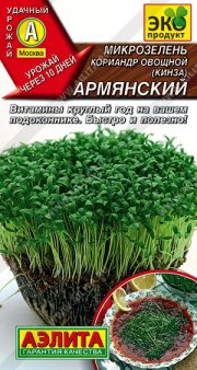 зеленные Микрозелень Кинза Армянский АЭЛИТА