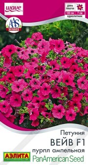 цветы Петуния Вейв F1 пурпл ампельная АЭЛИТА