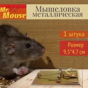 Мышеловка металлическая Mr.Mouse 1шт (9,5см*4,5 см)