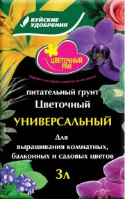 Цветочный Рай Универсальный грунт 3 л (1/6)