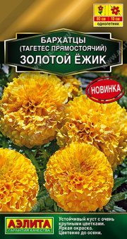 цветы Бархатцы Золотой ёжик прямост АЭЛИТА