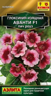 цветы Глоксиния Аванти F1 пич роуз АЭЛИТА