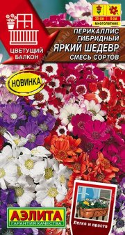 цветы Перикаллис Яркий шедевр, смесь сортов АЭЛИТА