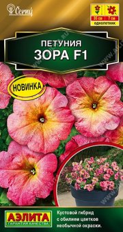 цветы Петуния Зора F1 многоцветковая АЭЛИТА